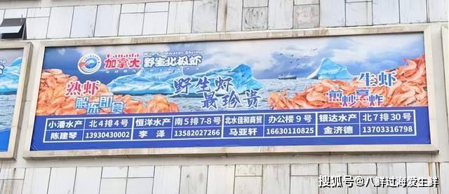 加拿大北极虾批发市场广告牌:第十六弹石家庄海洋冷库批发市场!