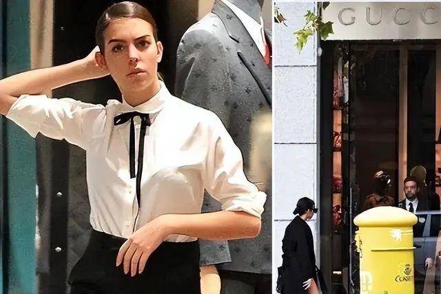 乔治娜戴1500万饰品看比赛，从柜姐到C罗女友，经历10次整形