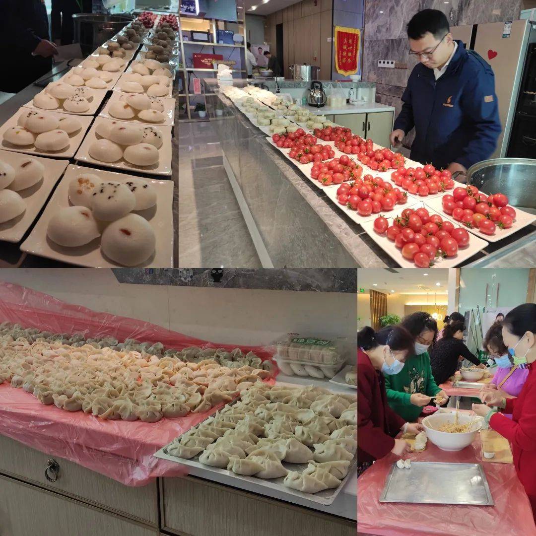 云台山茶旅集团董事长李亮先生和游客朋友们一起包饺子