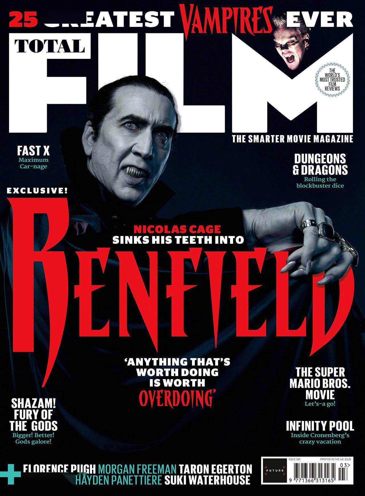 《雷恩菲尔德》登杂志封面 凯奇化身恐怖吸血鬼