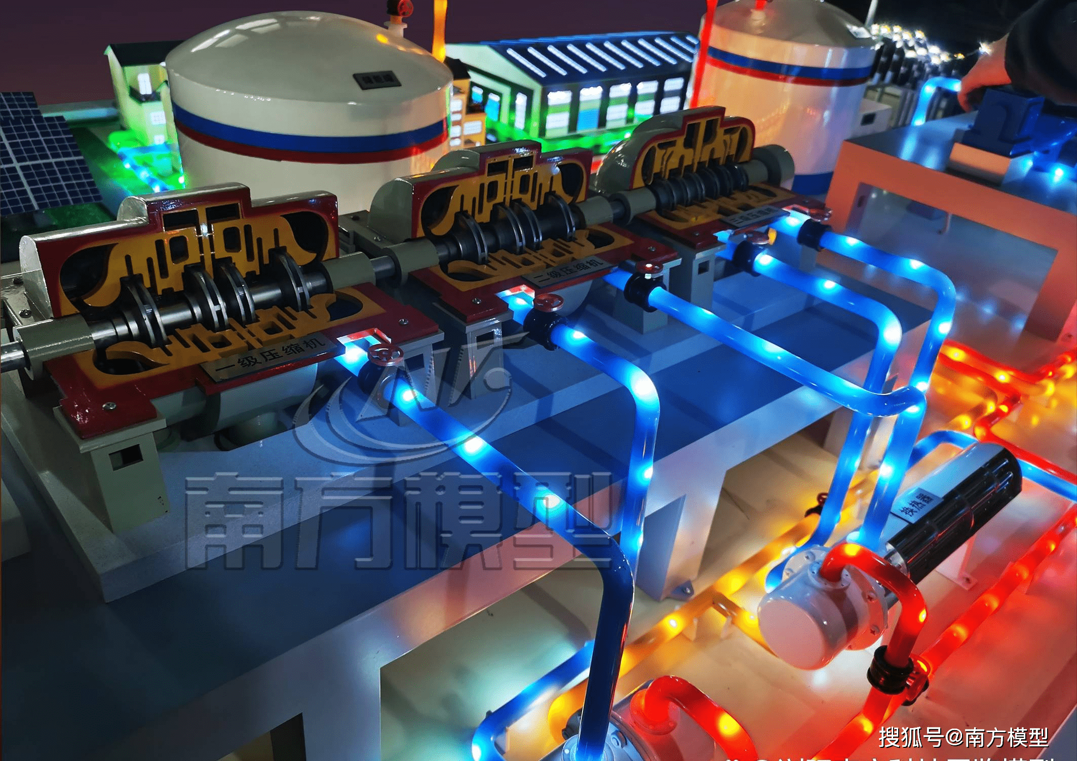 储能沙盘模型 压缩空气储能系统展示沙盘模型 抽水蓄能电站沙盘模型