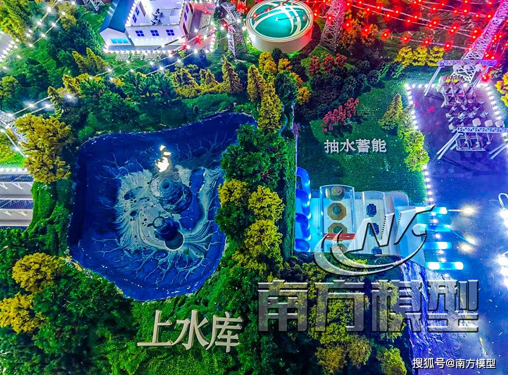 储能沙盘模型 压缩空气储能系统展示沙盘模型 抽水蓄能电站沙盘模型
