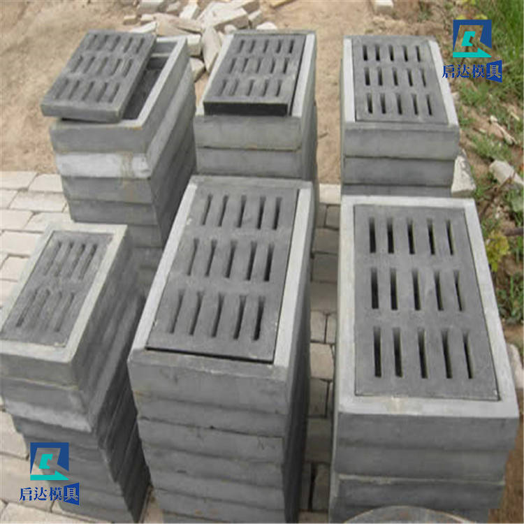 水泥井盖塑料模具 启达消防井盖篦子模具