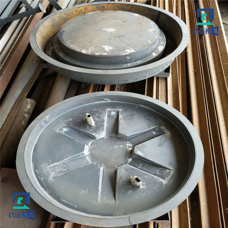 水泥井盖塑料模具 启达消防井盖篦子模具