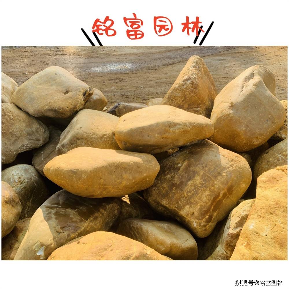 公园小区门牌石置放造景 3-6米的黄蜡石刻字石多少钱 浙江黄石刻字石景观设计