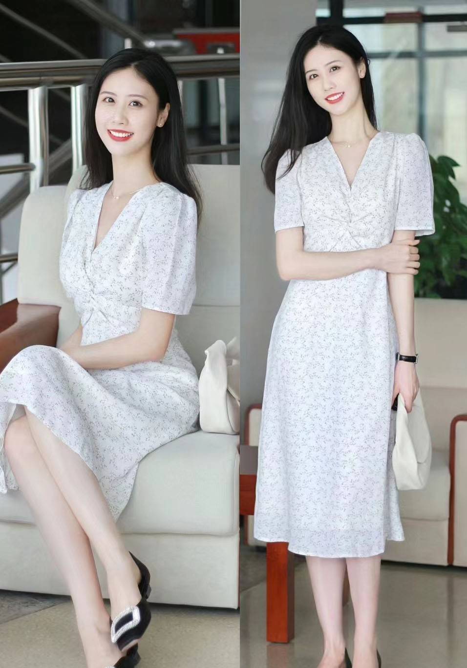 夏天真的太适合穿衬衫和裙子,优雅端庄显气质,通勤穿也很好看