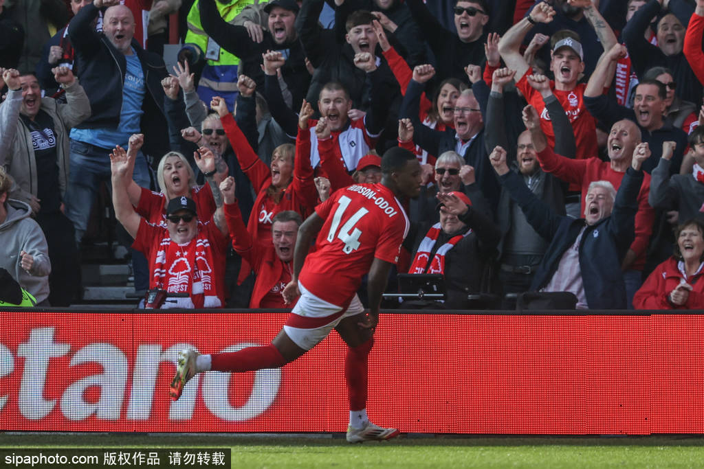 英超-奥多伊绝杀 曼城0-1诺丁汉森林终结27年不败纪录