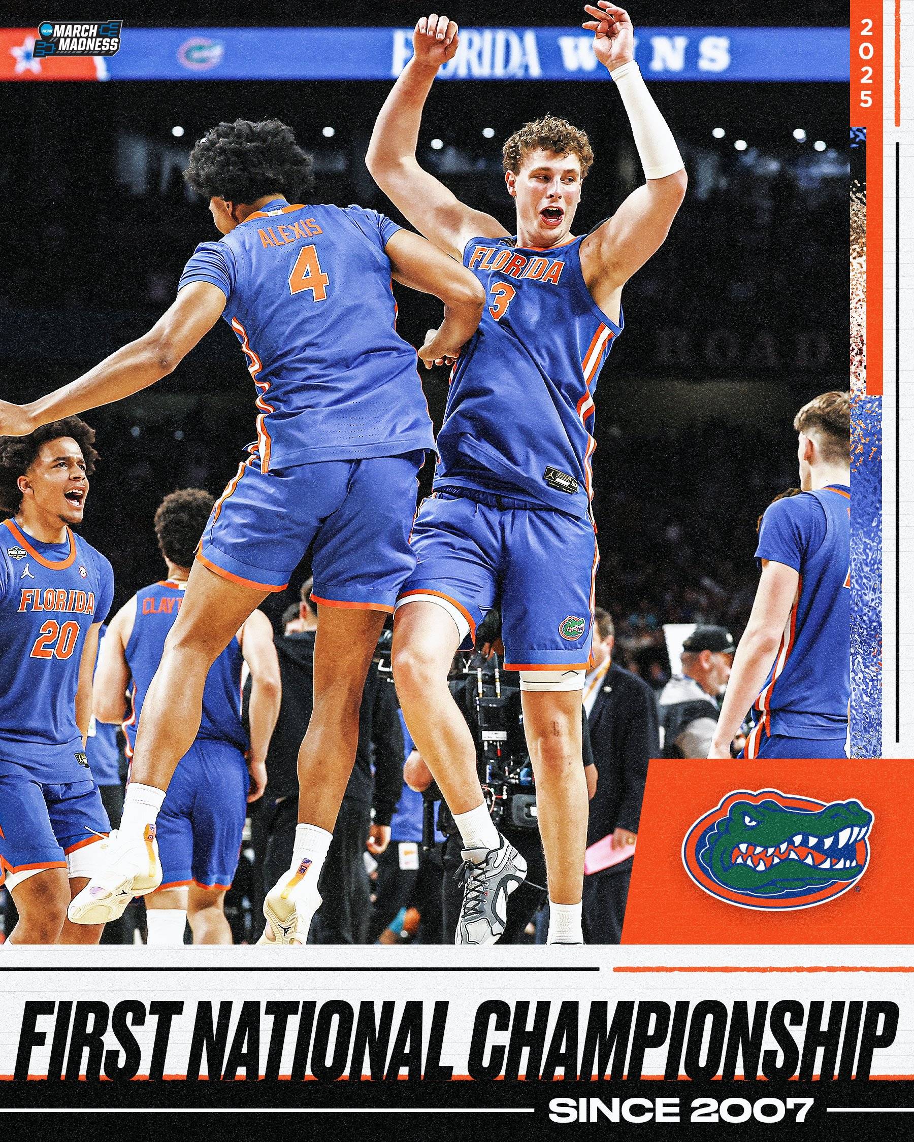 疯三决赛:佛罗里达大学险胜夺冠 小克莱顿MOP