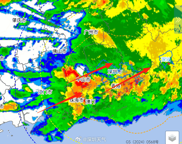 深圳大暴雨下至全国第一，凌晨遭密集雷暴，有地铁站一度暂停运营，暴雨预警升级为橙色