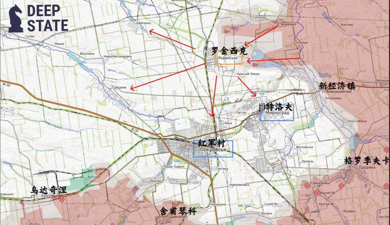 乌军法械旅全面反击，豹2坦克冲入红军城中心，向俄军敢死队开炮