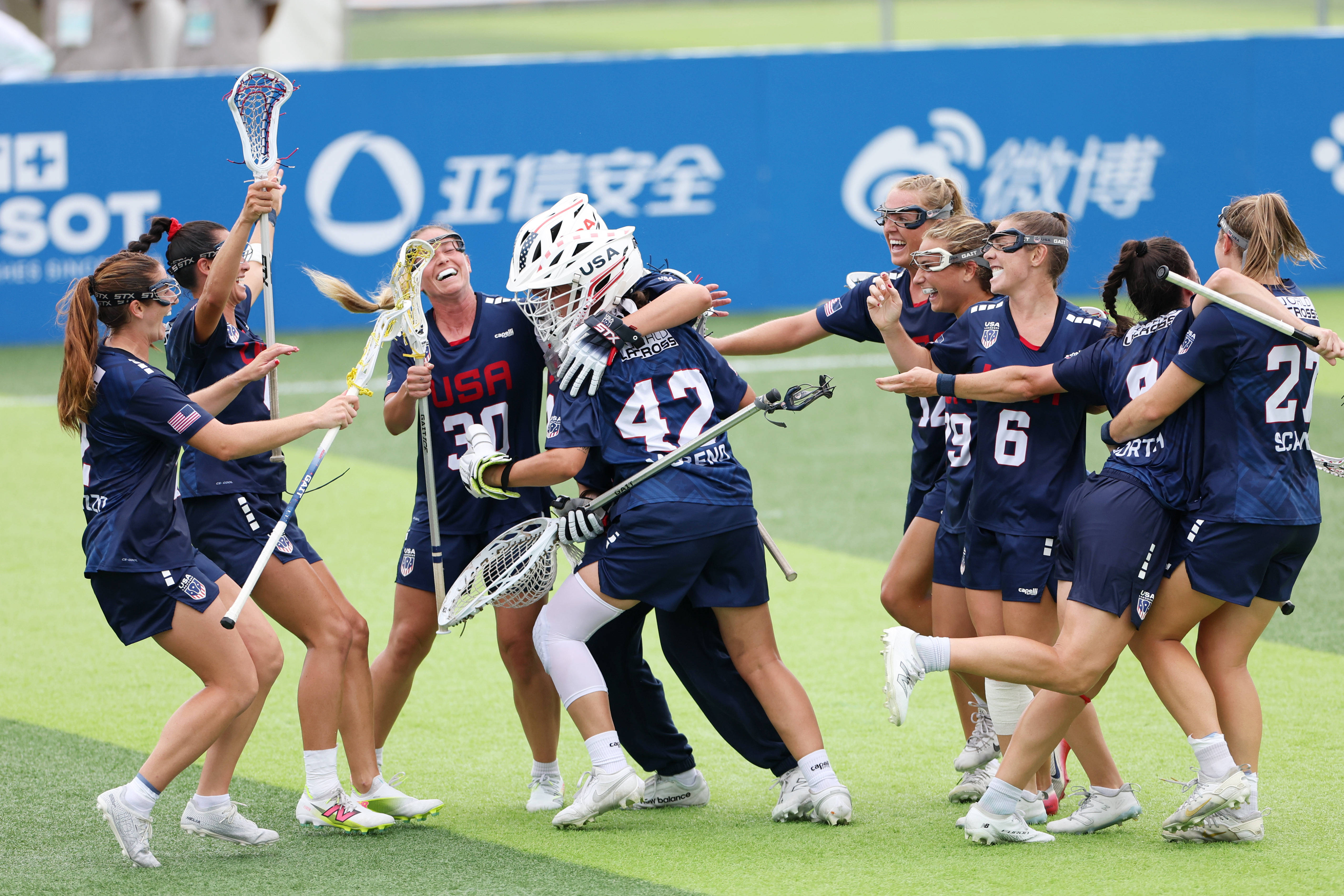 (成都世运会)棍网球——美国队夺得女子金牌