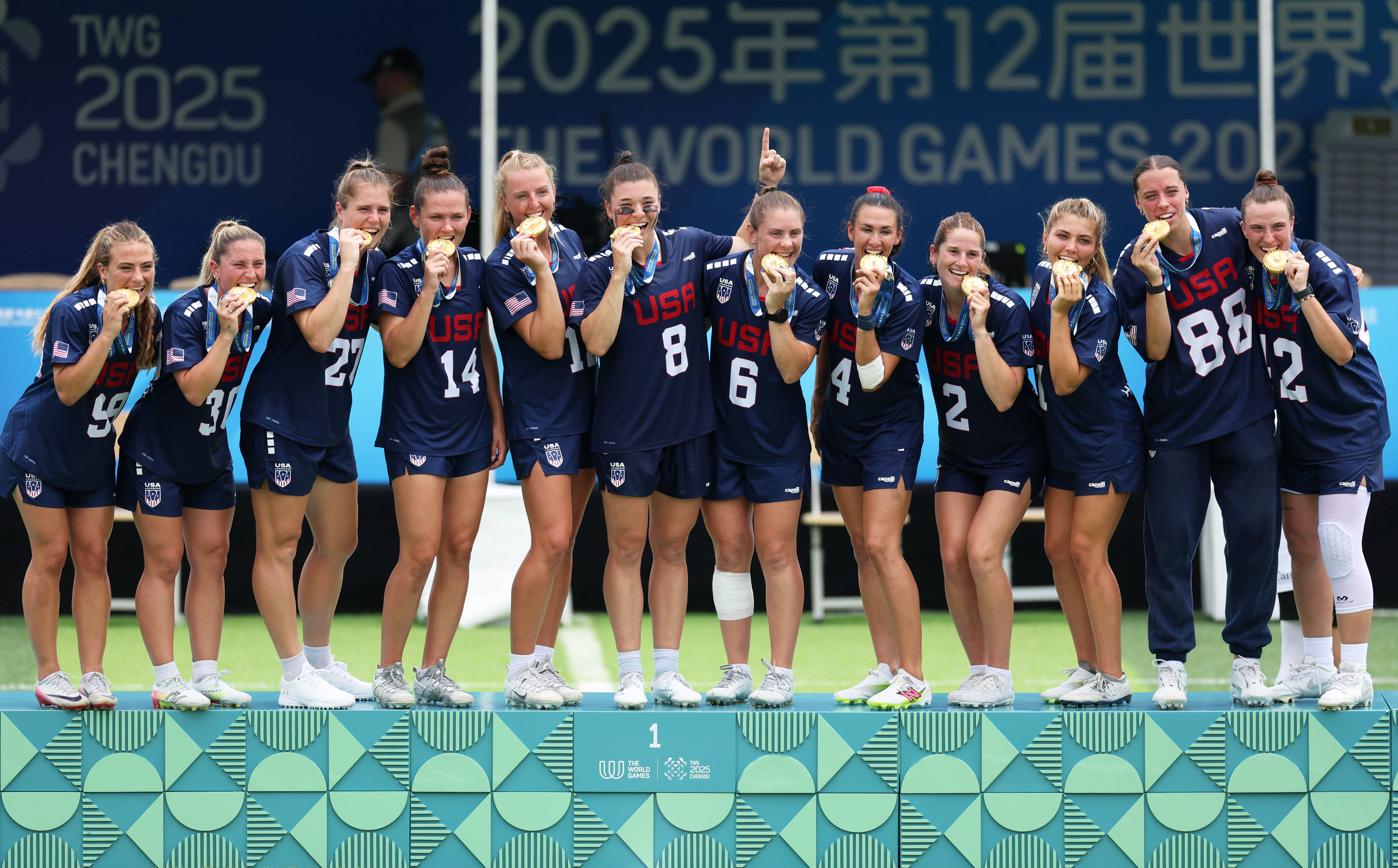 (成都世运会)棍网球——美国队夺得女子金牌