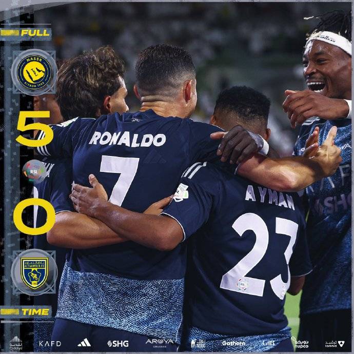 沙特联-C罗点射菲利克斯戴帽 利雅得胜利5-0取开门红