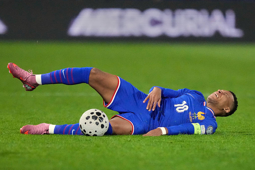 世预赛-姆巴佩传射+伤退拉比奥破门 法国3-0阿塞拜疆夺3连胜