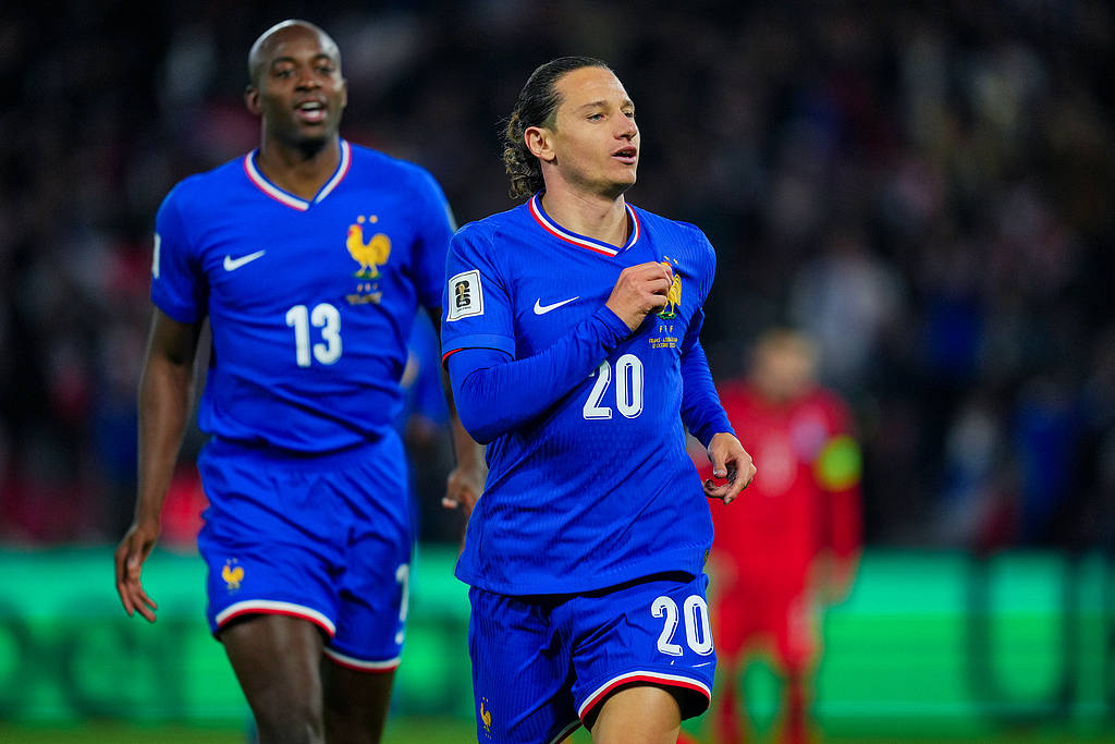 世预赛-姆巴佩传射+伤退拉比奥破门 法国3-0阿塞拜疆夺3连胜