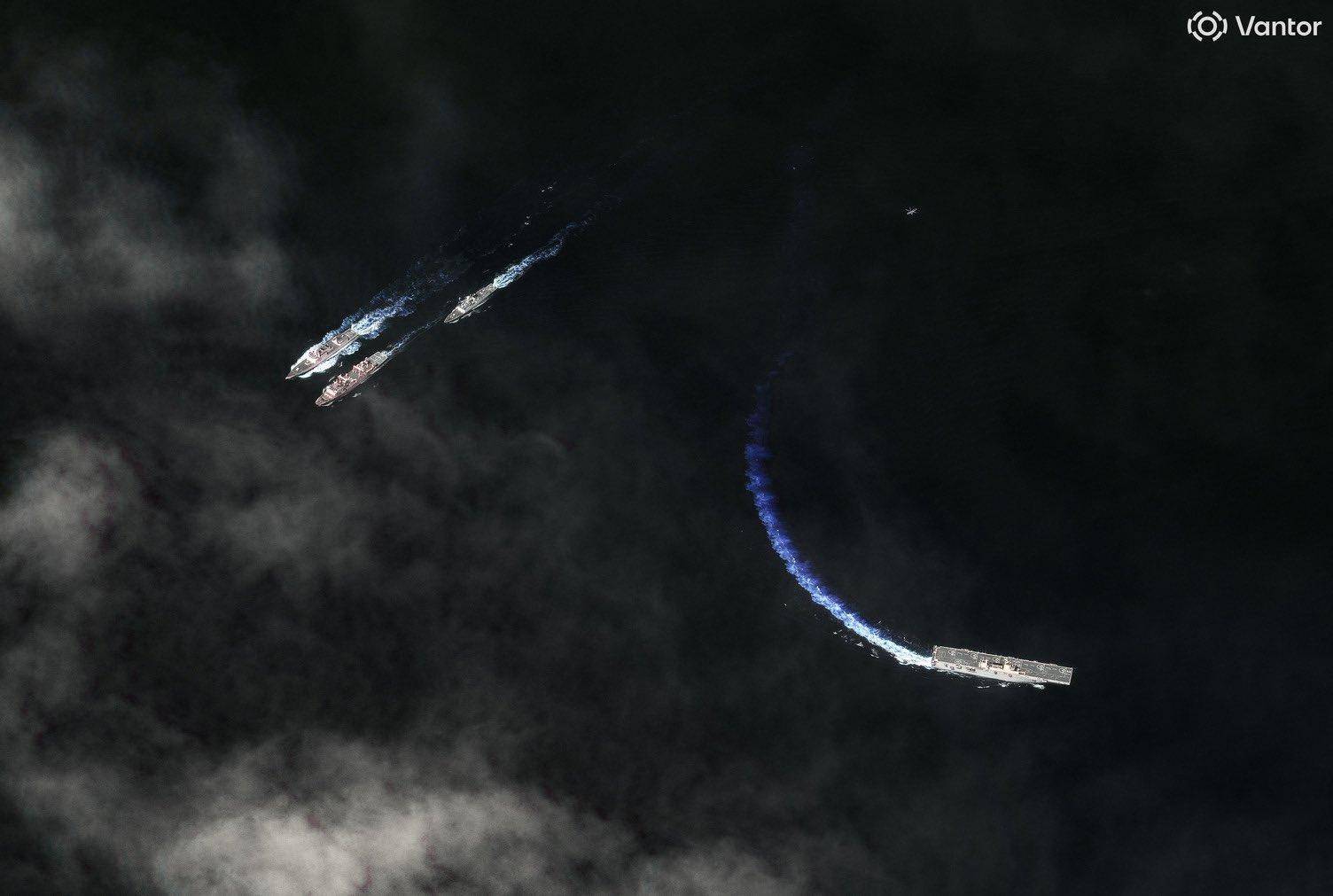 直-20T都拍到了！美国卫星秀精度，监视中国075舰，7万吨直奔澳洲