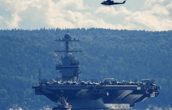 中俄反对无效！美军福特号航母亲自压阵，距离“开战”只差特朗普一声令下？局势一触即发