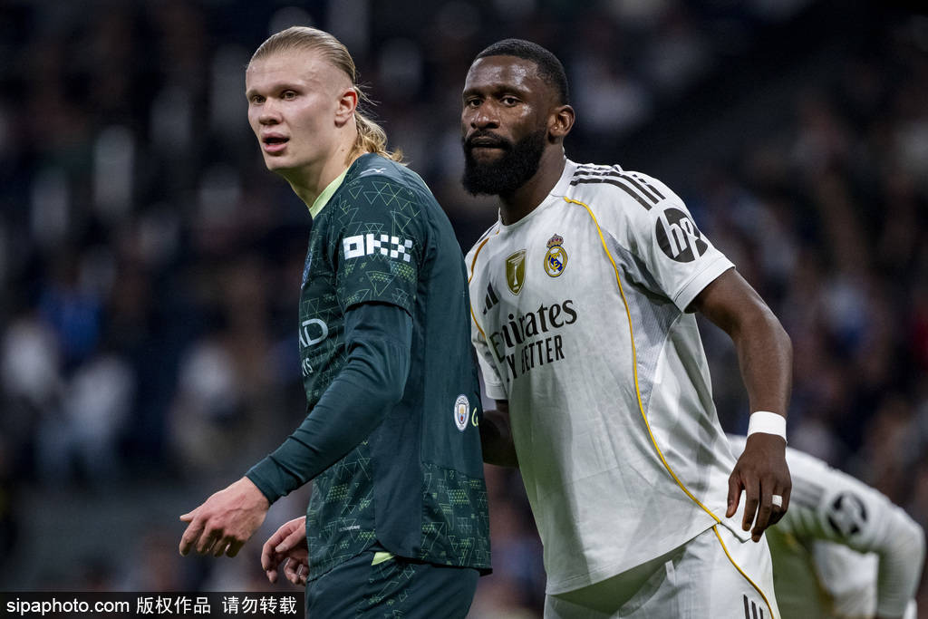 欧冠-罗德里戈破荒哈兰德点射 姆巴佩未登场皇马1-2曼城