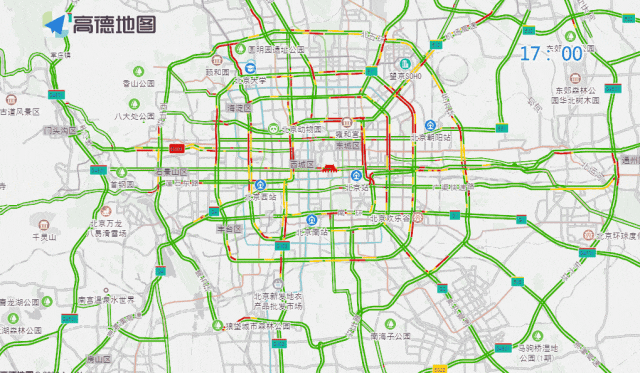 北京预计下周一全天和周五晚高峰城区交通压力尤为突出