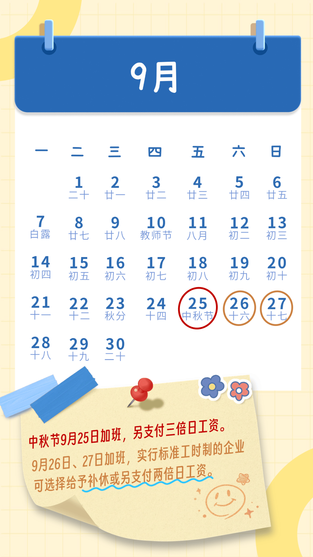 这13天上班，3倍工资！