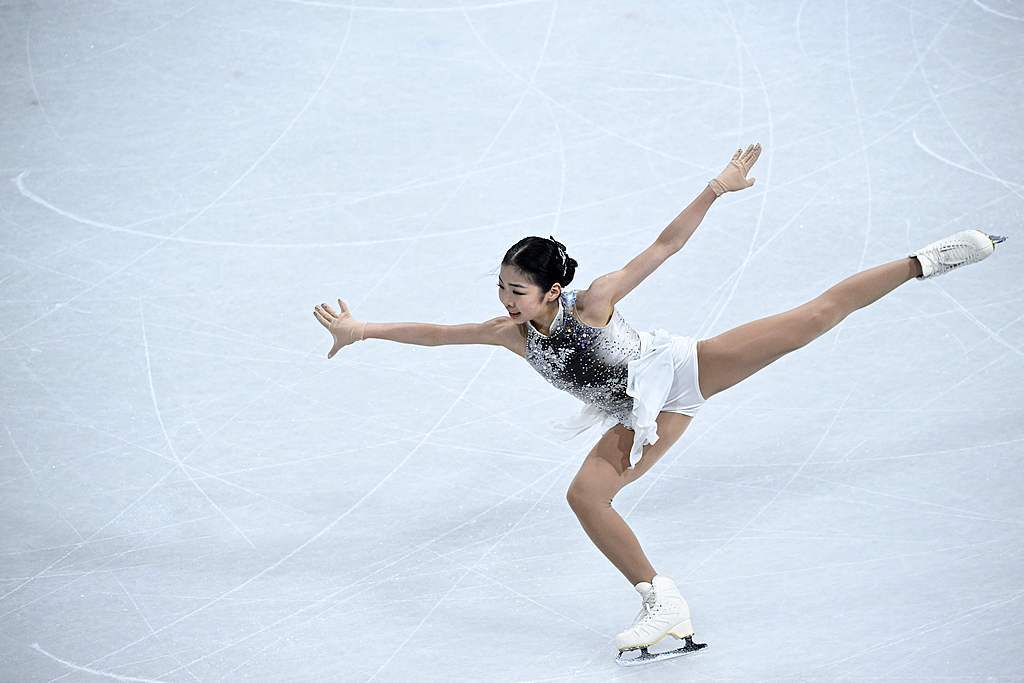 花滑女单自由滑刘美贤摘金成就大满贯 张瑞阳第19