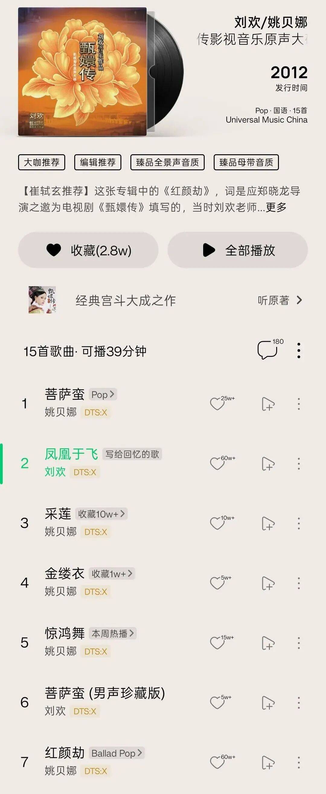 刘欢最瘦时只有104斤,其妻称外传“嗜酒致病”不准确;网友泪别:《甄嬛传》OST演唱者全部离世,今天恰逢姚贝娜45岁冥诞